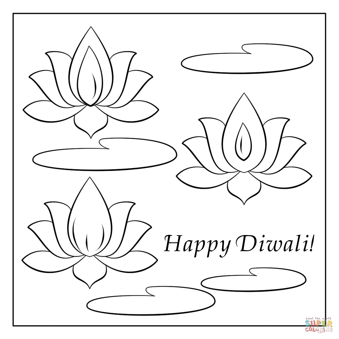 Happy Diwali Card Coloring Page Free Printable Pages Sketch 1186x1186 Happy Diwali Card Coloring Page Free Printable Pages Sketch