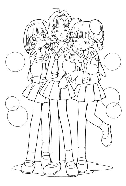 538x793 Cardcaptor Coloring Pages
