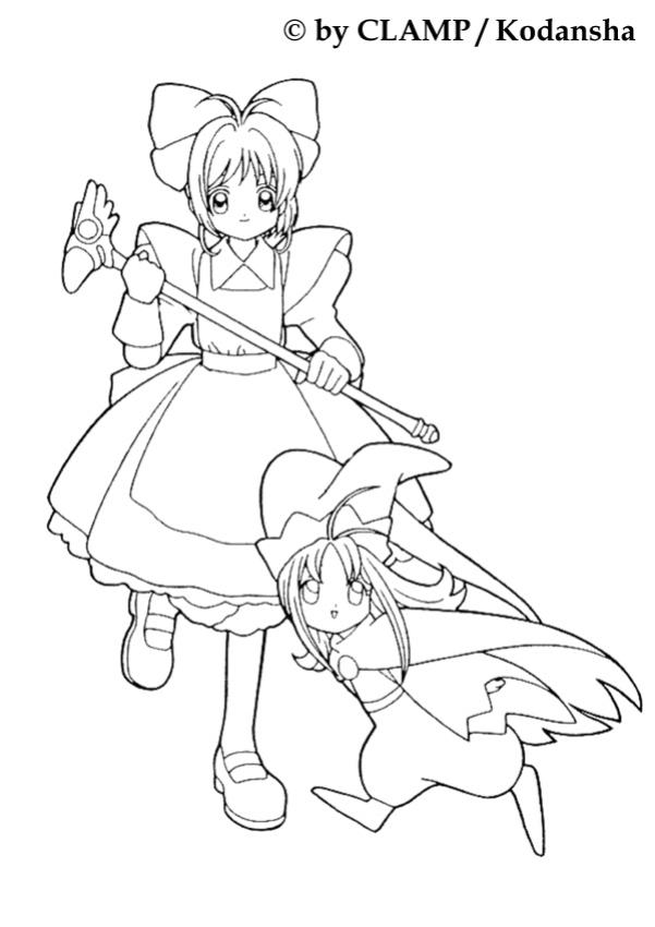 601x850 Sakura Coloring Pages