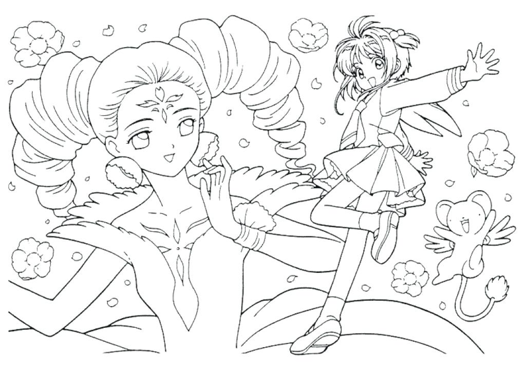 1024x731 Cardcaptor Sakura Colouring Pages Card Captor Sakura Model Sheets