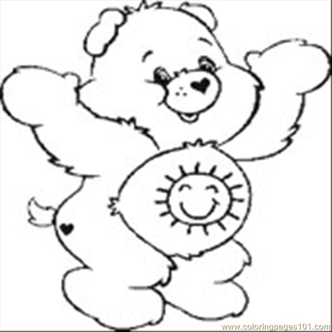 Care Bear 12 Coloring Page 650x650 Care Bear 12 Coloring Page