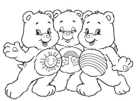 Care Bear Coloring Page Wagashiya 450x334 Care Bear Coloring Page Wagashiya