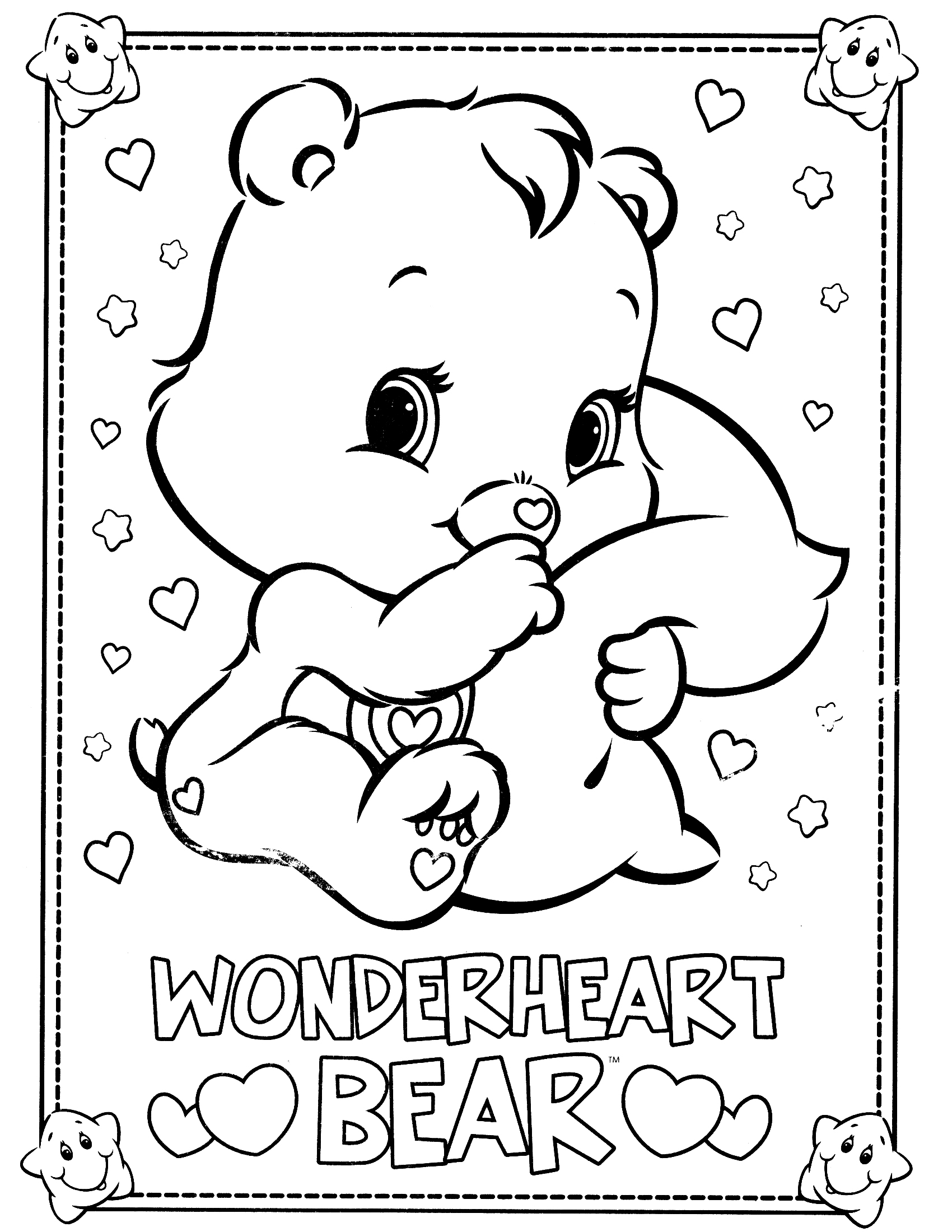 Care Bears Coloring Pages 1700x2200 Care Bears Coloring Pages