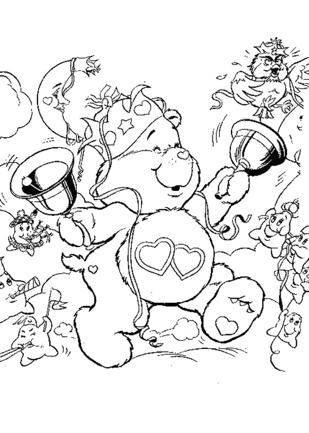 Care Bears Coloring Pages 607x850 Care Bears Coloring Pages
