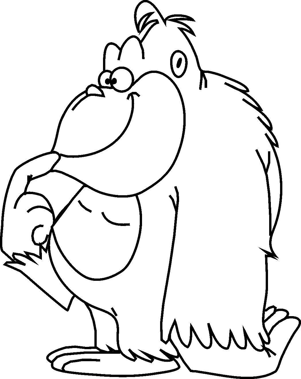 1049x1320 Cute Gorilla Coloring Pages Copy Animal Cartoon Coloring Pages