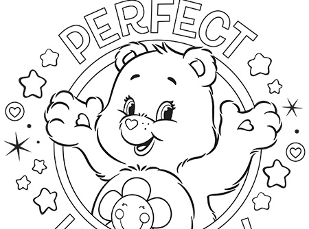 450x334 Perfect Harmony Care Bears Coloring Page Ag Kidzone