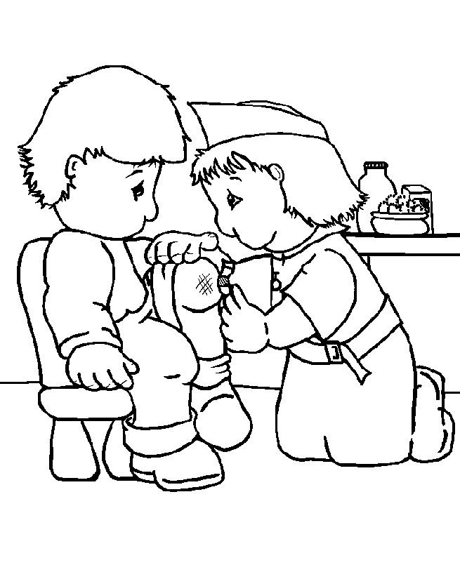 655x815 A Nurse Who Was Caring For Coloring Pages