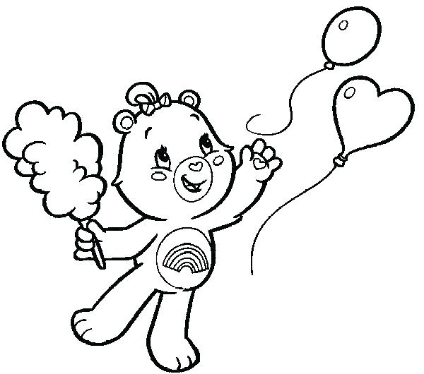 600x530 Amusing Caring Coloring Pages Care Bear Coloring Page Bear