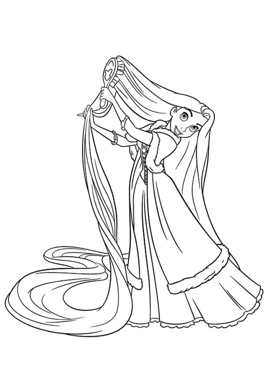 531x750 Lovers Day Tangled Coloring Pages