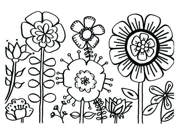 Carnation Coloring Page 600x463 Carnation Coloring Page