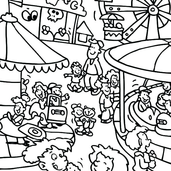 600x600 Carnival Coloring Pages Carnival Coloring Page Carnival Coloring