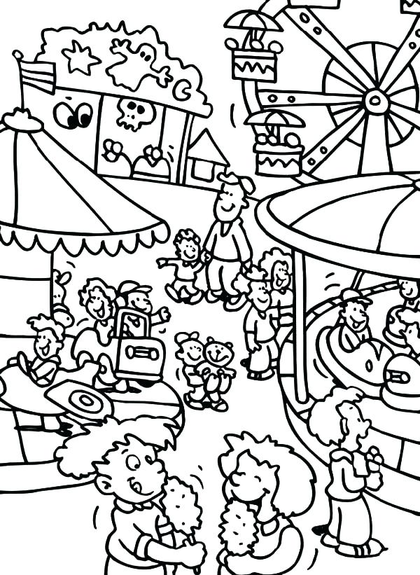 Carnival Colouring Page 600x821 Carnival Colouring Page