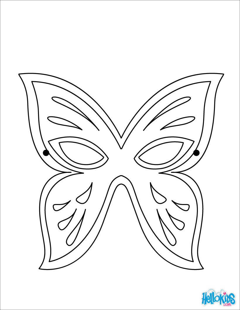 820x1060 Masks And Masquerade Coloring Pages