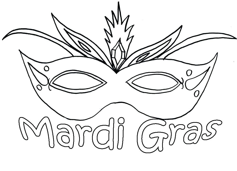 Carnival Mask Coloring Page at GetColorings.com | Free printable ...