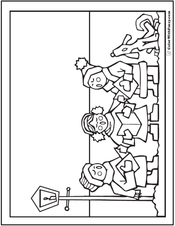 590x762 Free Christmas Coloring Pages
