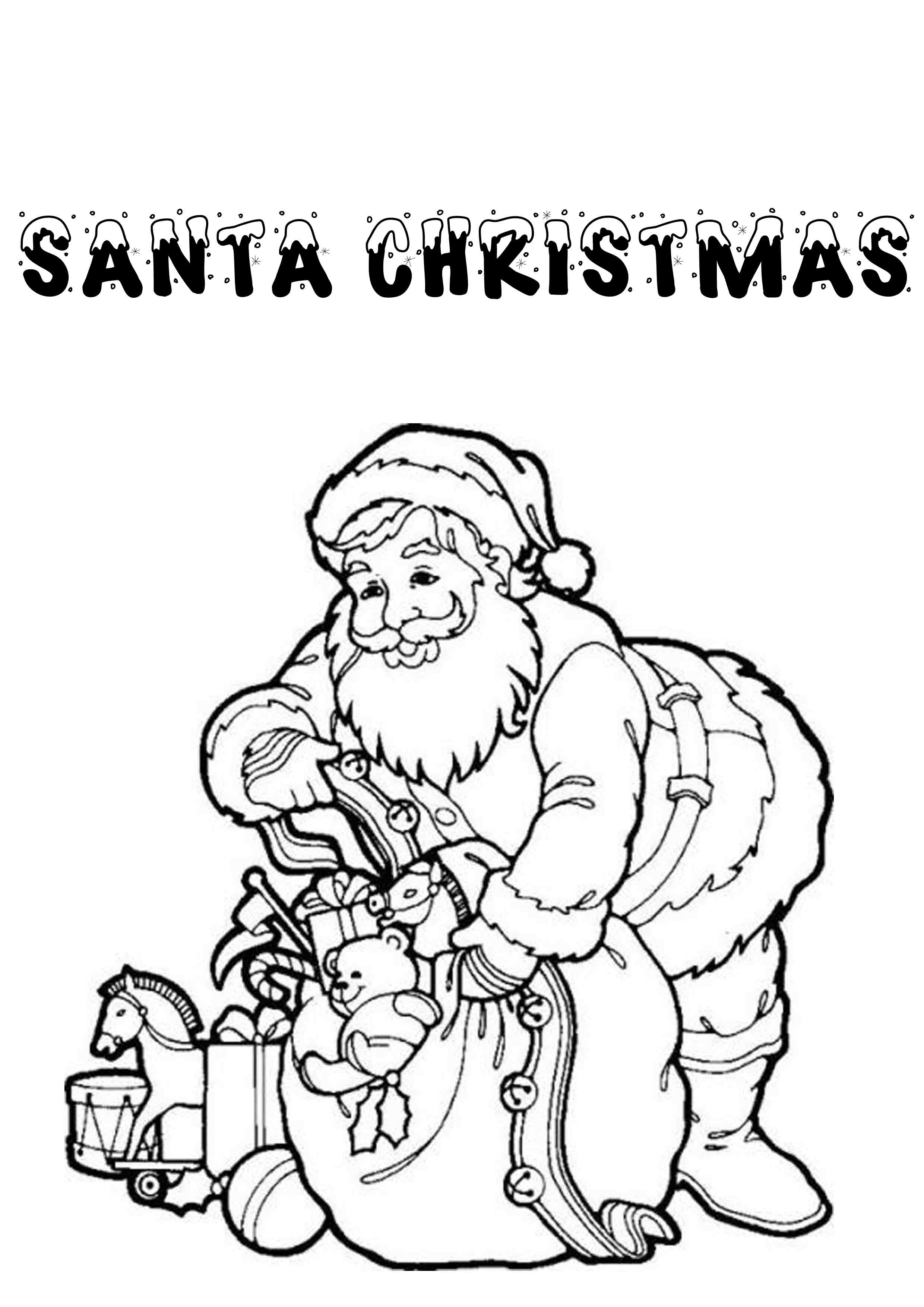 2480x3508 Victorian Christmas Coloring Pages Free