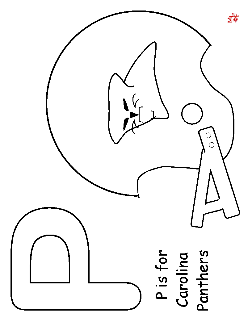816x1056 Excellent Design Ideas Carolina Panthers Coloring Pages Logo