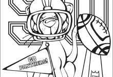 220x150 Crafty Carolina Panthers Coloring Pages For Kids Logo Page New