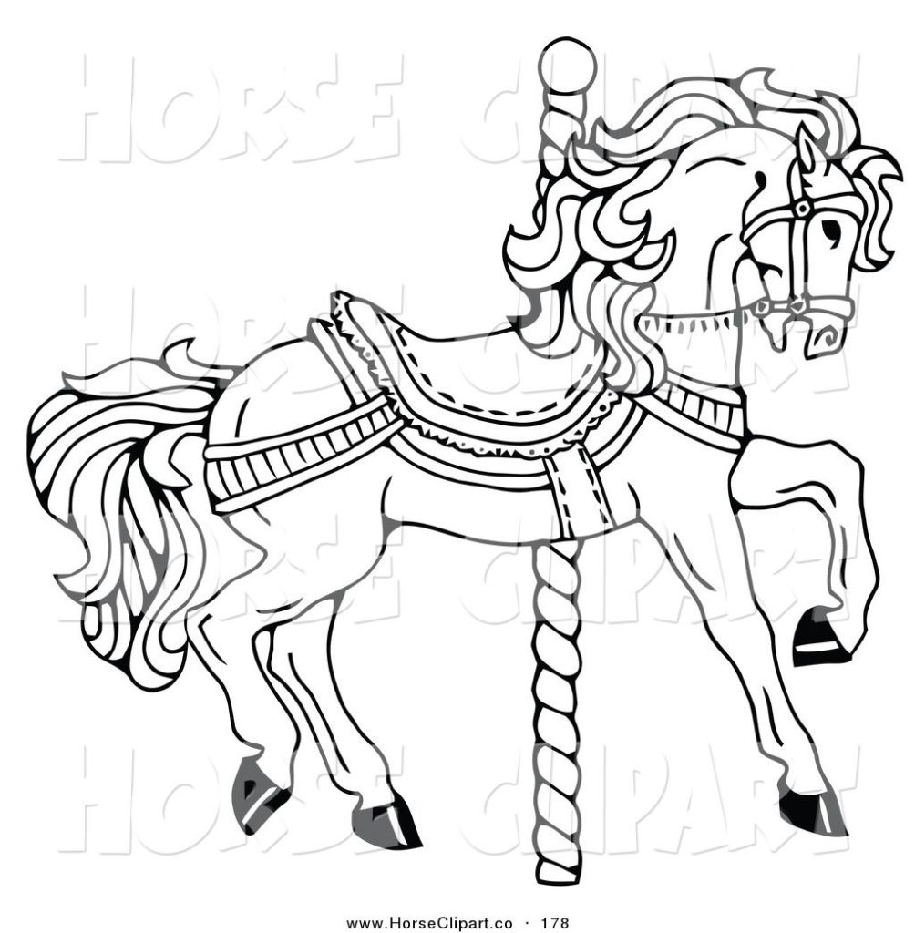 Carousel Animals Coloring Pages at GetColorings.com | Free printable ...