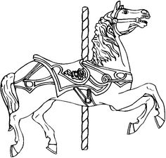 236x225 Free Carousel Horse Coloring Pages 3 Free Printable Coloring
