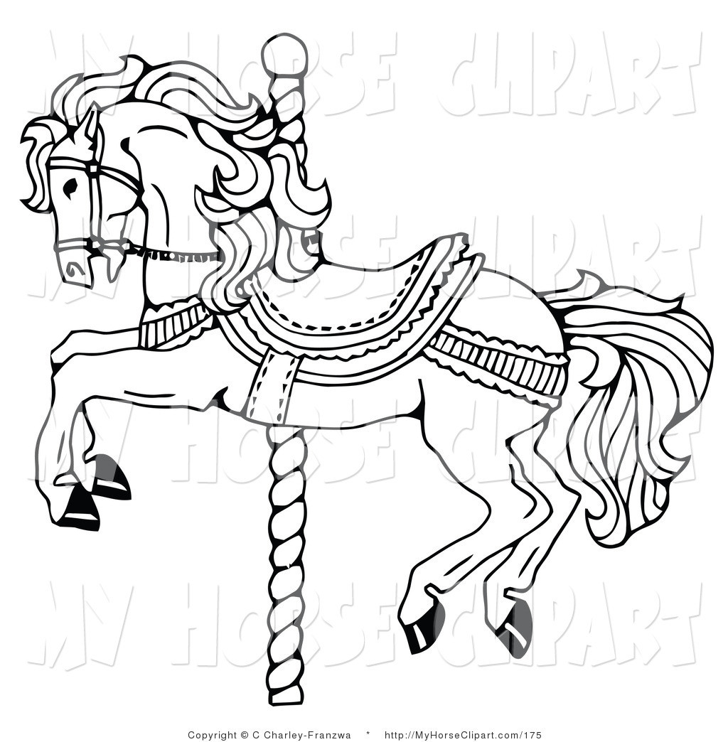 1024x1044 Carousel Animals Coloring Pages 26568 Scott Fay Com Pleasing Horse