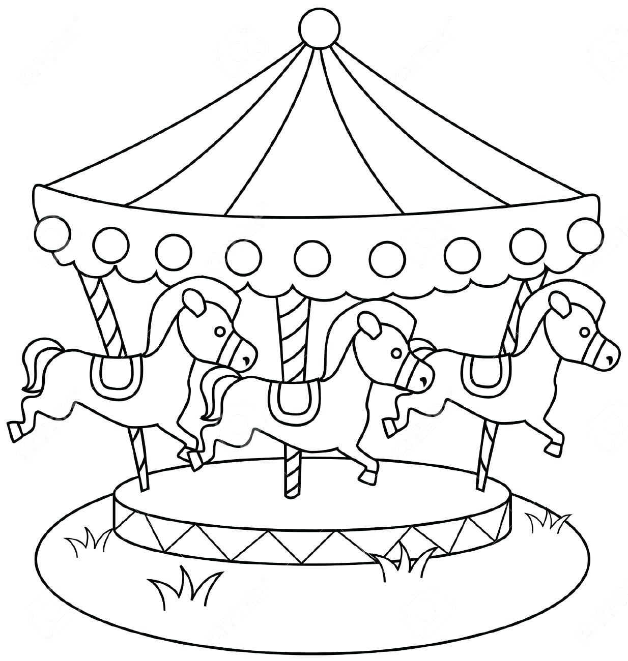 1234x1300 Carousel Coloring Pages 9001171 High Definition Coloring Carousel