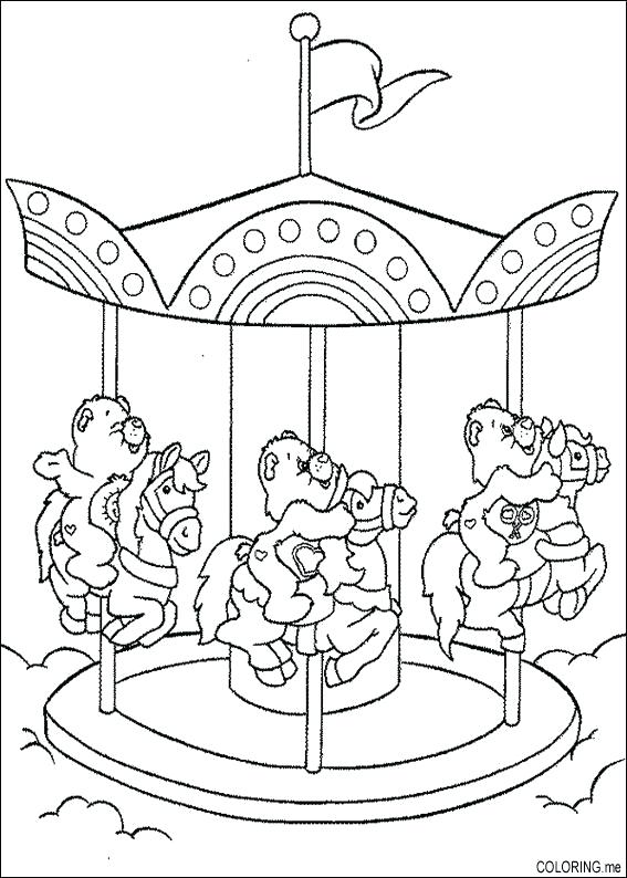 567x794 Carousel Coloring Page Carousel Coloring Pages To Print