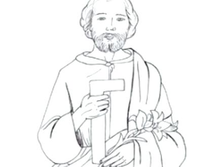 440x330 St Joseph Coloring Page St Coloring Page St 2 St Joseph