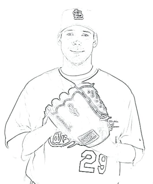 530x635 Fredbird Coloring Page This Is St Louis Cardinals Coloring Pages