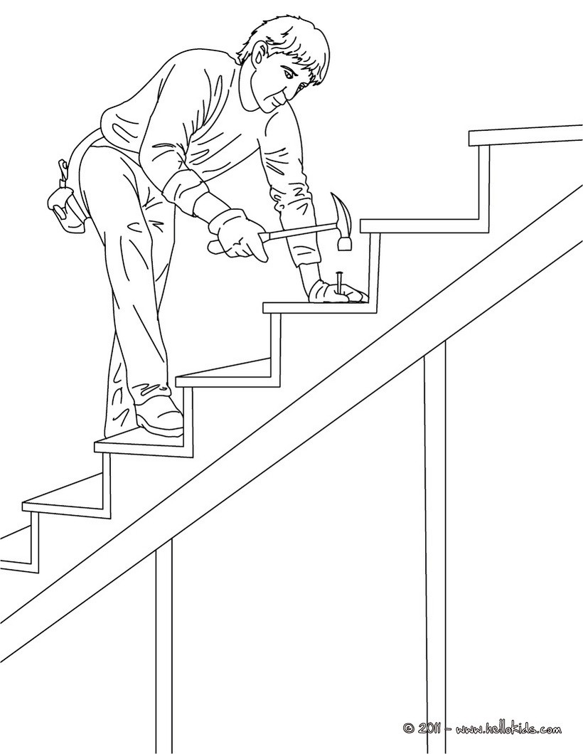 820x1060 Carpenter Coloring Pages