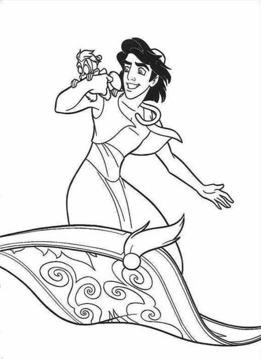 Abu Coloring Pages Photograph Genie Saves Aladdin Jasmine Abu 518x713 Abu Coloring Pages Photograph Genie Saves Aladdin Jasmine Abu