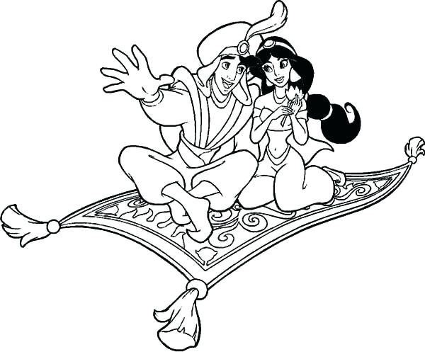 Jasmine And Aladdin Coloring Pages Coloring Pages Carpet Jasmine 600x497 Jasmine And Aladdin Coloring Pages Coloring Pages Carpet Jasmine