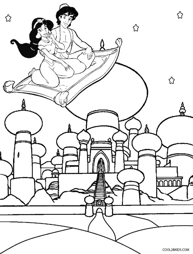 Printable Disney Aladdin Coloring Pages For Kids Cool2bkids 646x850 Printable Disney Aladdin Coloring Pages For Kids Cool2bkids