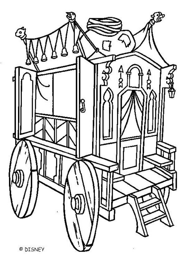 Hunchback Carriage Coloring Pages 601x850 Hunchback Carriage Coloring Pages