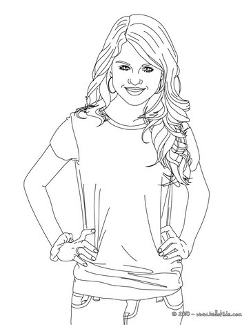 Selena Gomez Coloring Pages To Print ~ Hairstyles Todays 364x470 Selena Gomez Coloring Pages To Print ~ Hairstyles Todays