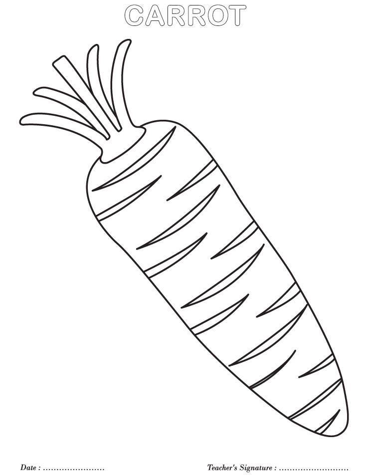 738x954 Carrot Coloring Pages Carrot Coloring Page Download Free Carrot