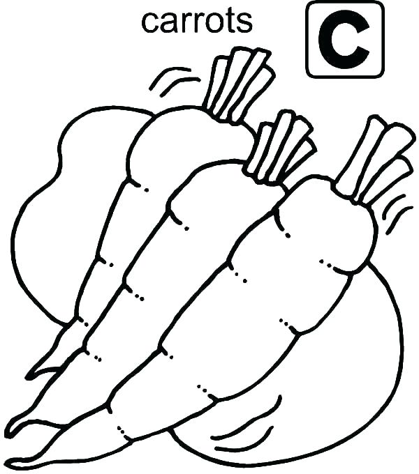 600x680 Carrot Coloring Page B Coloring Page Letter C Coloring Page C
