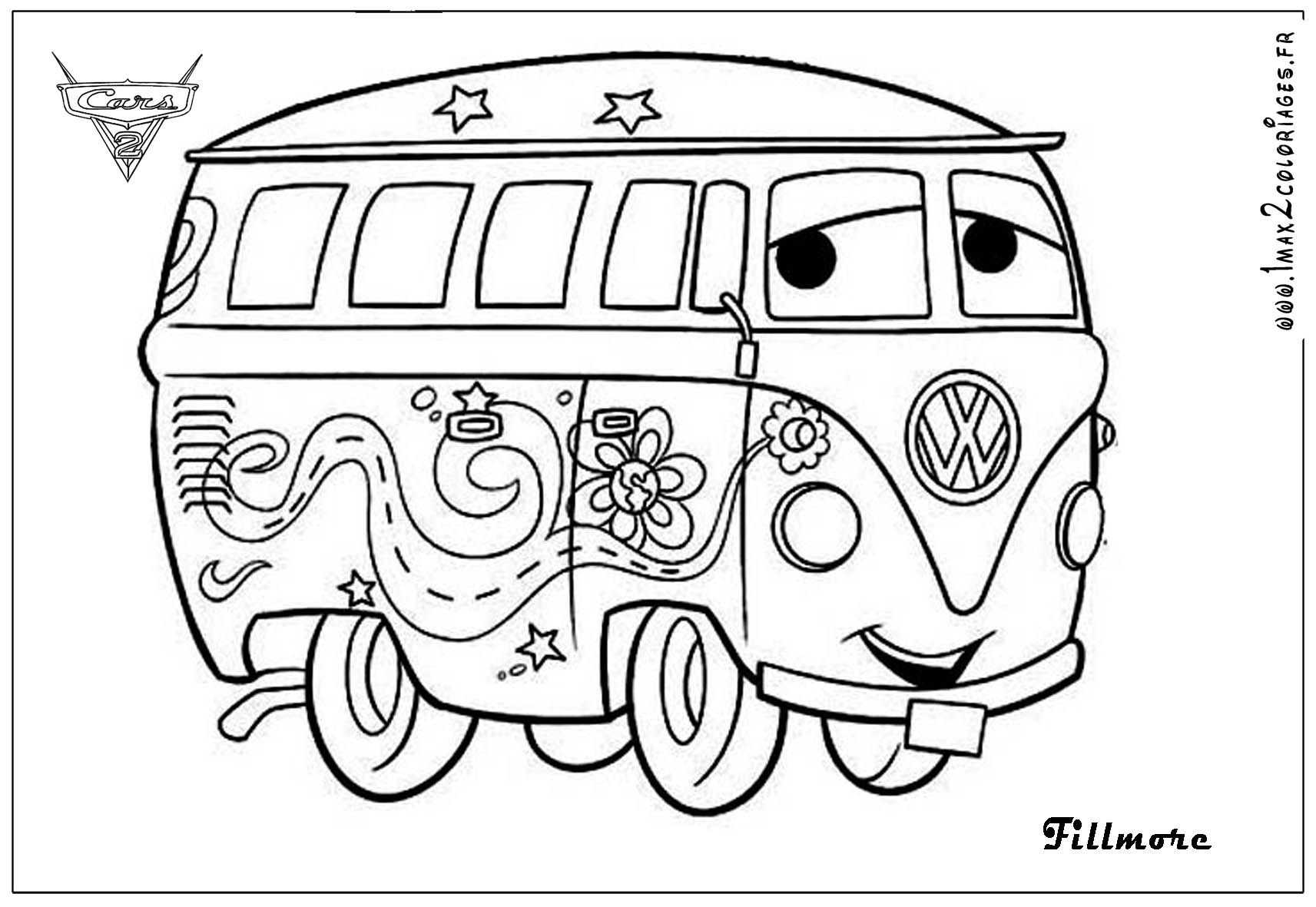 1713x1181 Cars 2 Printable Coloring Pages Coloriages Fillmore Cars2 Big