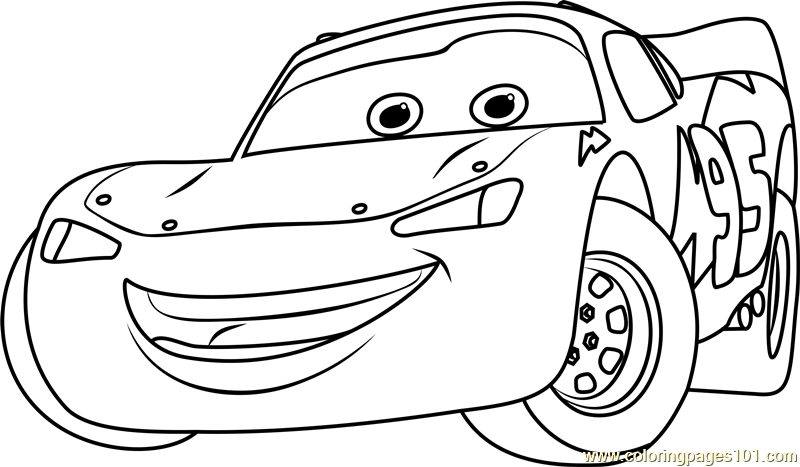 800x467 Lightning Mcqueen From Cars 3 Coloring Page
