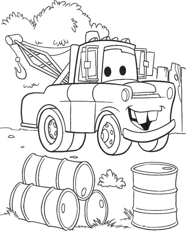 640x805 Cars Coloring Pages Mater From Cars Coloring Pages Cars 2 Coloring