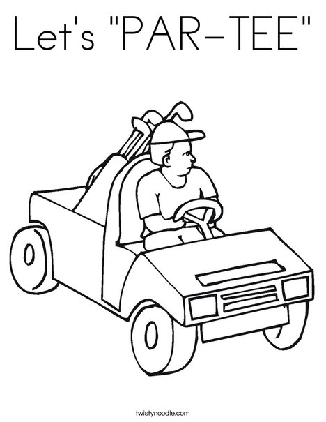 468x605 Let's Par Tee Coloring Page