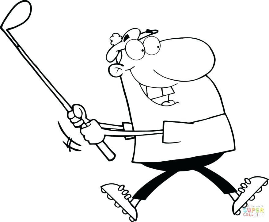 878x724 Golf Coloring Page Coloring Pages Collection