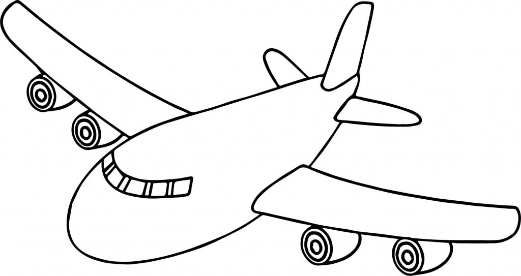 Airplane Coloring Page 1024x543 Airplane Coloring Page