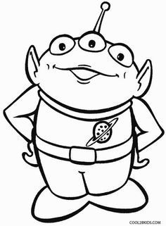 Cartoon Alien Coloring Pages at GetColorings.com | Free printable ...