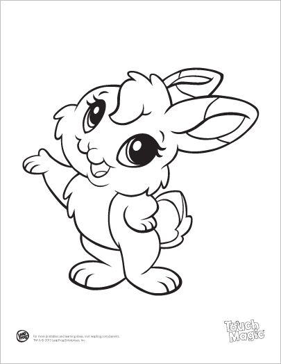Cartoon Baby Animals Coloring Pages