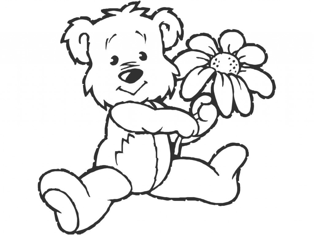 Creative Teddy Bear Coloring Pages Cute Images Free Printable 1024x768 Creative Teddy Bear Coloring Pages Cute Images Free Printable