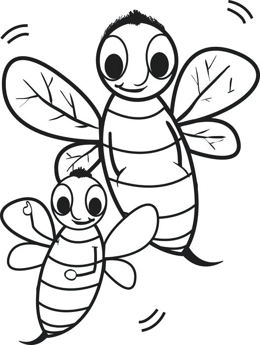 527x700 Best Photos Of Cartoon Bee Coloring Pages Printable Bumble Bee