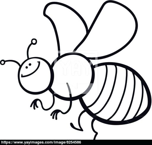 512x490 Image With Cartoon Bee Coloring Page Honey Bee Coloring Page