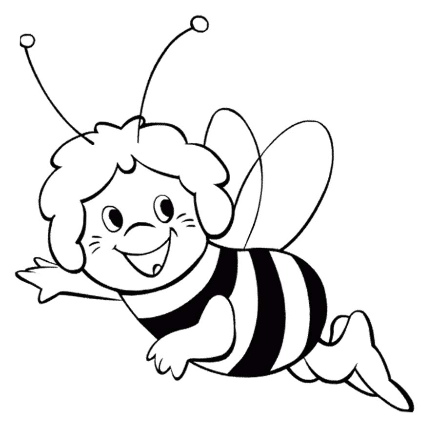 900x876 Awesome Cartoon Bumble Bee Coloring Pages Gallery Free Coloring