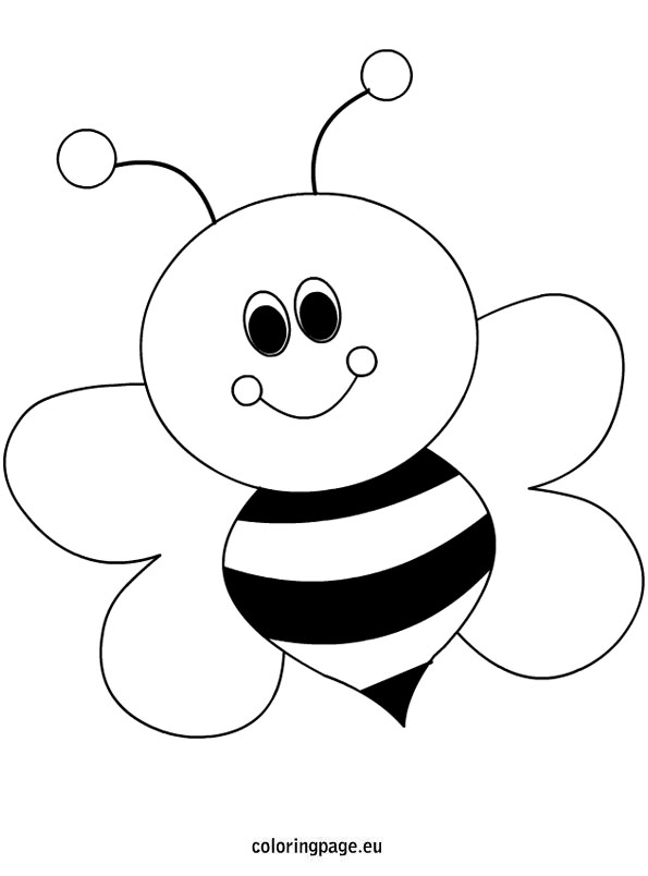 595x804 Bee Coloring Pages